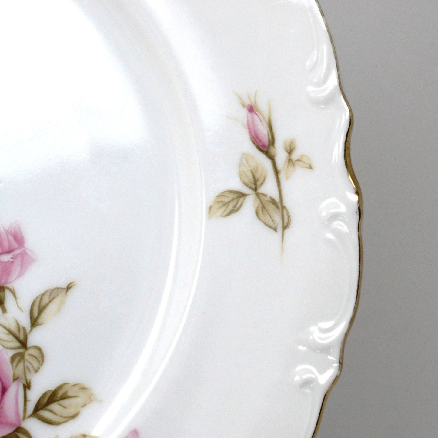 Dinner Plate, Mikasa, Rosetta, Pink Roses, Vintage Japan