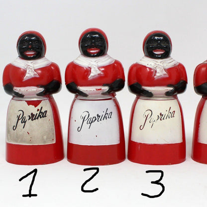 Paprika Shaker, Aunt Jemima, Black Americana Collectible, Vintage F&F Mold & Die Works