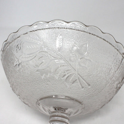 Compote, Campbell Jones & Co, Rose in Snow, Glass, Antique