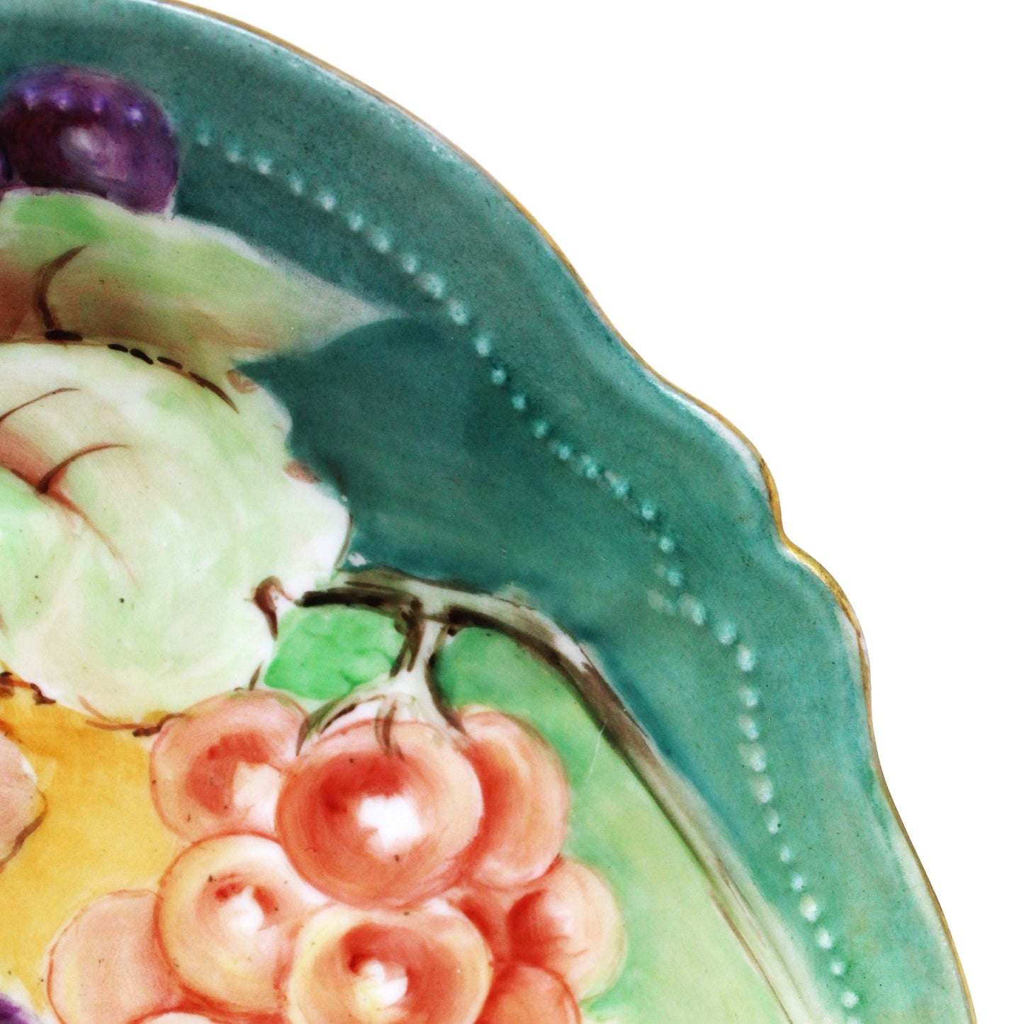 Decorative Bowl, O & E.G, Royal Austria, Hand Painted Grapes, Antique