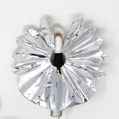 Tree Topper, Christmas Angel, Mid Century Reflective Foil Tree Topper, Vintage