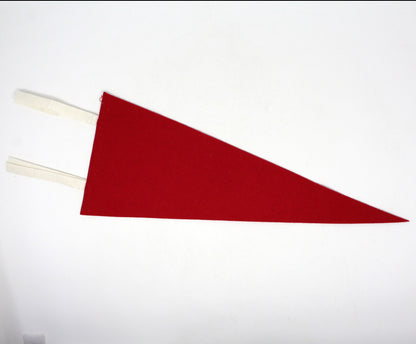 Pennant, Cardinal Forest Red & White Pennant Flag Collectible, Vintage 18"