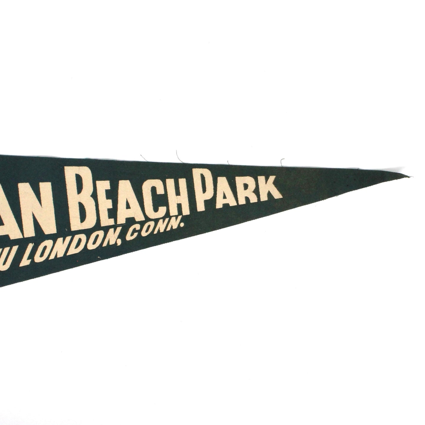 Pennant, Ocean Beach Park, New London, CT Souvenir Collectible, Vintage 26"