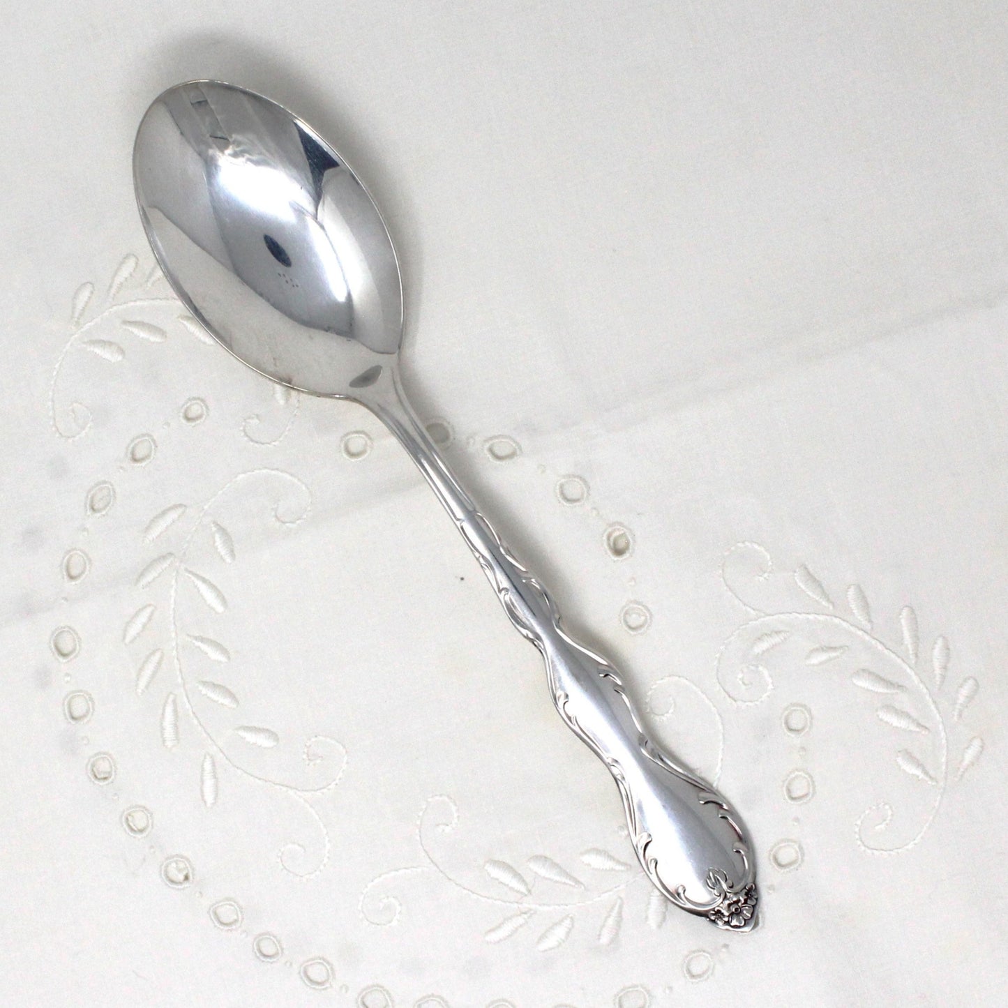 Serving Spoon, Wm Rogers Mfg Co, Camelot, Silverplate, Vintage 1964