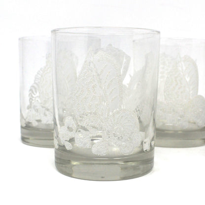 Glasses, Whiskey / Rocks, Toscany, Sea Shell Whiskey Glasses, Vintage, Set of 5