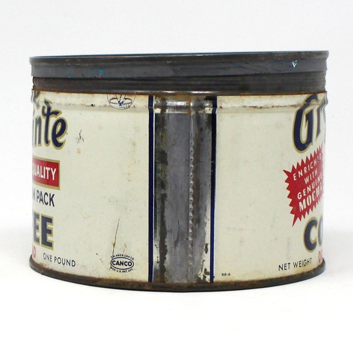 Coffee Can Tin, Grosse Pointe Collectible Coffee Can, Key Wind, 1 lb, Vintage, SOLD