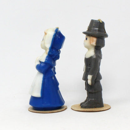 Candle, Gurley Novelty, Figural Pilgrims Thanksgiving Candles, Set of 2, Vintage, SOLD