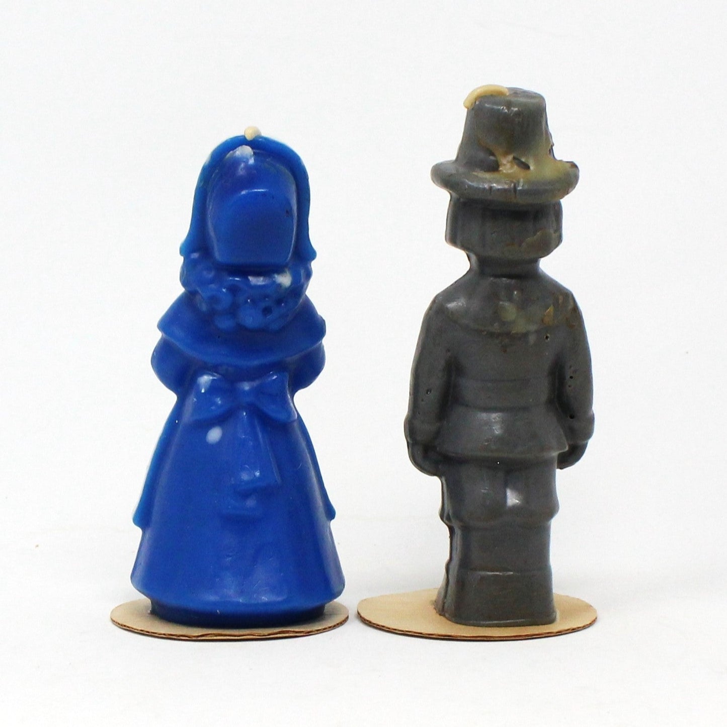 Candle, Gurley Novelty, Figural Pilgrims Thanksgiving Candles, Set of 2, Vintage, SOLD