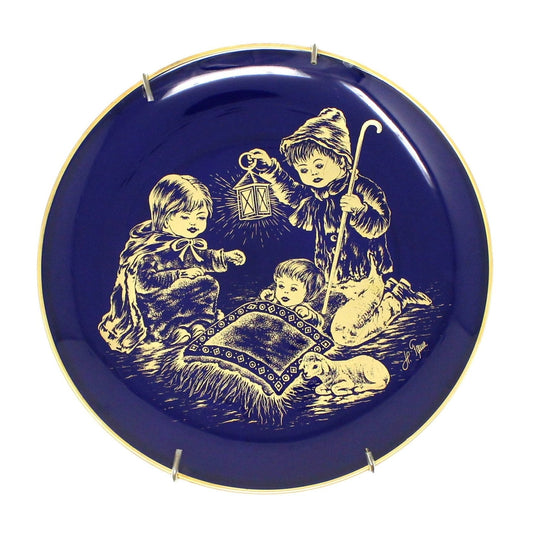 Decorative Plate, Lindner Kueps Bavaria, Holy Night, A Child's Christmas, Vintage 1978