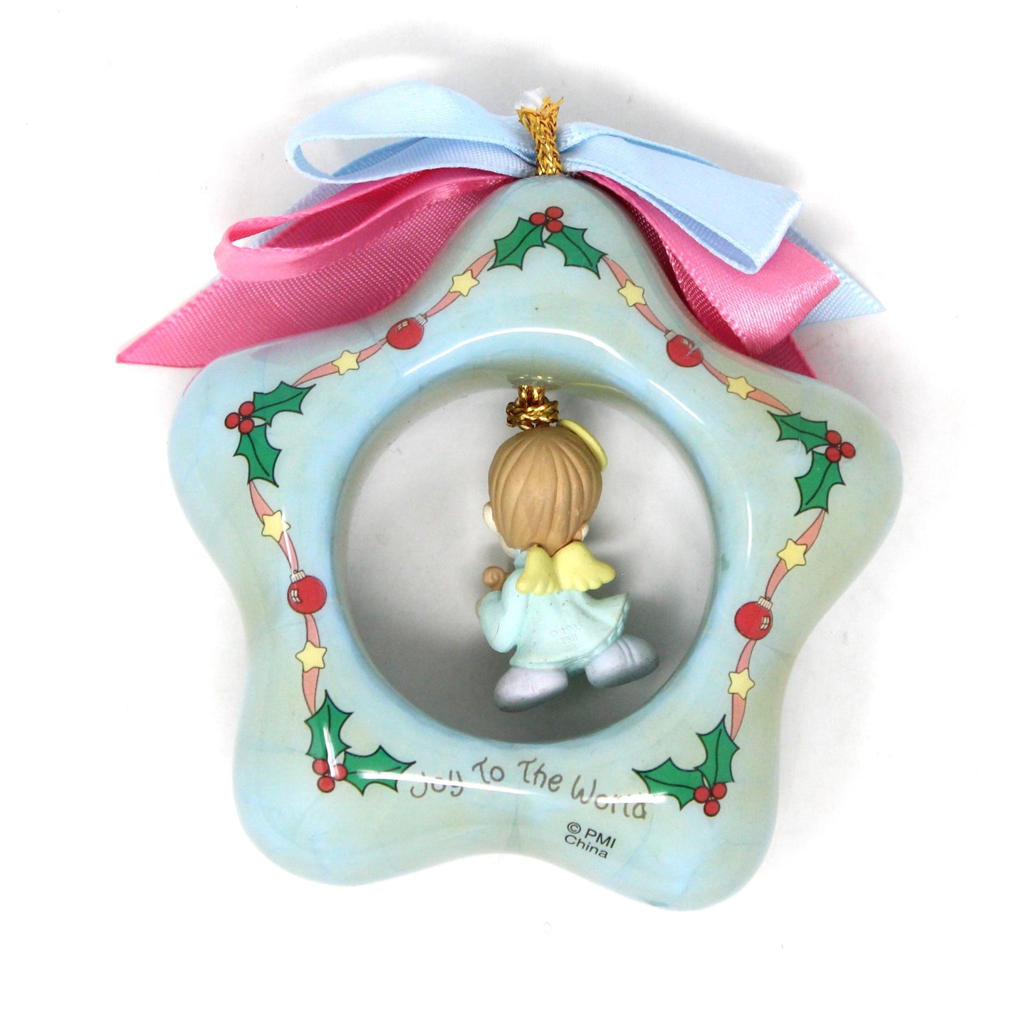 Ornaments, Enesco, Precious Moments, Star Shape, Joy to the World, 1996, Vintage