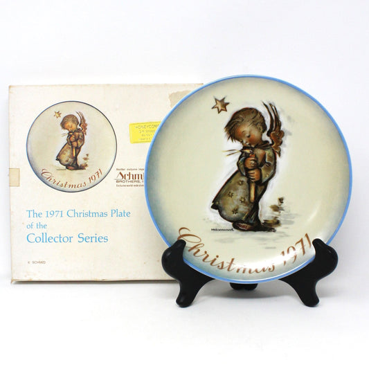 Decorative Plate, Schmid Brothers, Christmas Plate Hummel 1971, Collector Series, in Box, Vintage