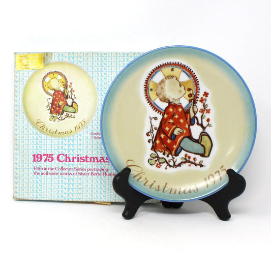 Decorative Plate, Schmid Brothers, Christmas Plate Hummel 1975, Collector Series, in Box, Vintage