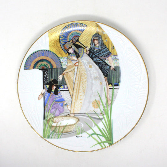 Decorative Plate, Knowles, Biblical Mothers Collection, Pharaoh's Daughter & Moses, Licea Style, Vintage