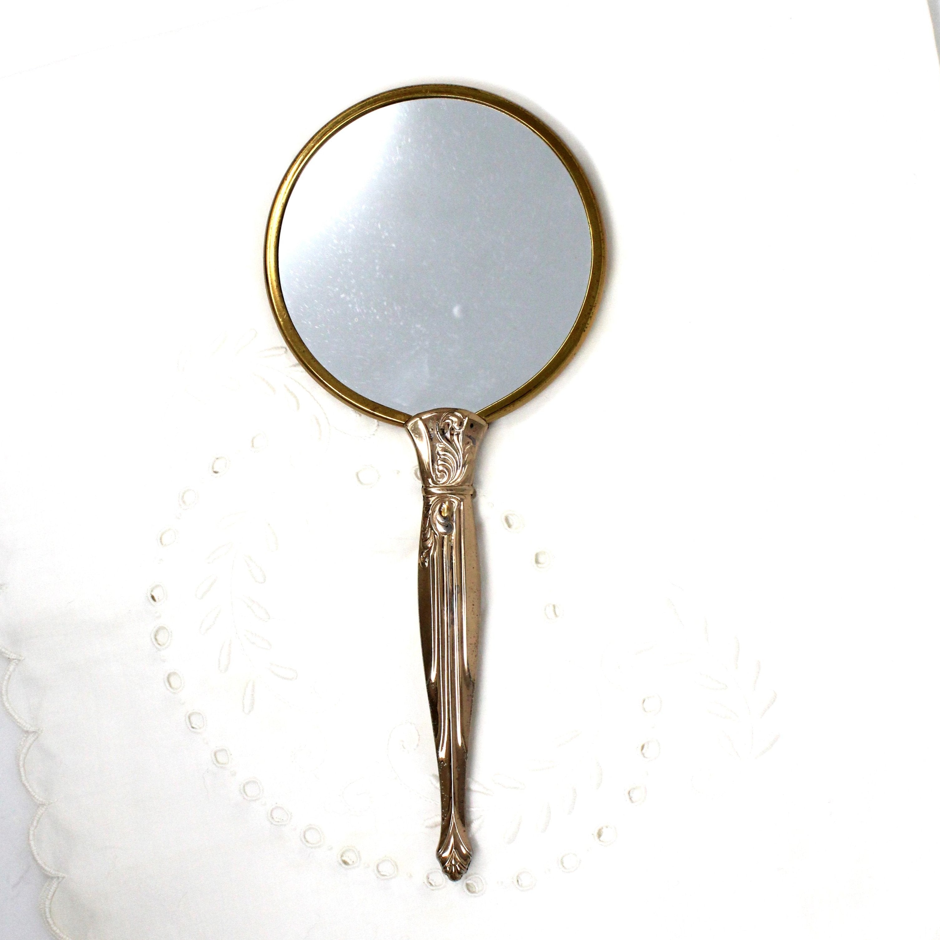 Art top Deco Style Vintage Hand Mirror