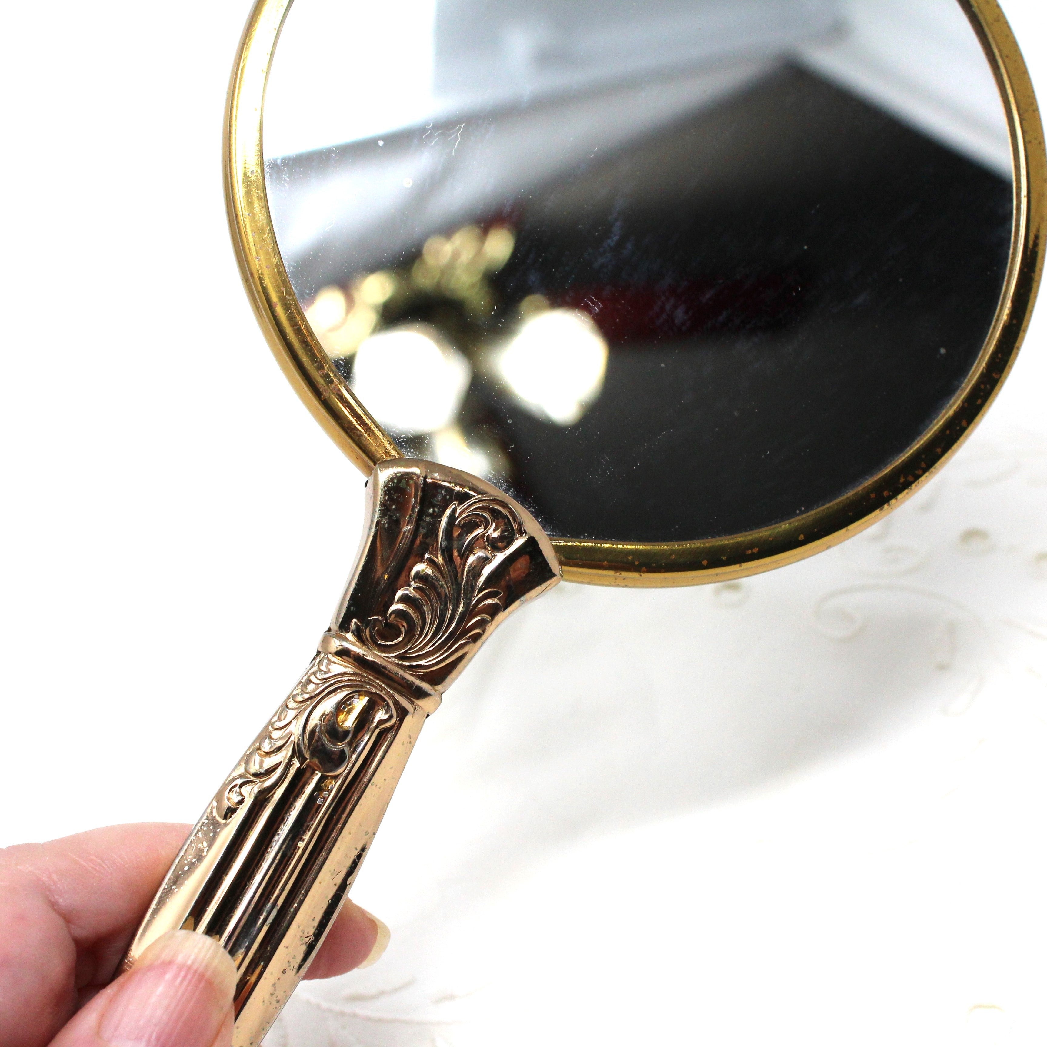 Art Deco Style Vintage hot Hand Mirror