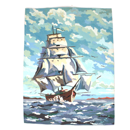 Paint by Number, Clipper Ship Sailboat, Craft Master, 16 x 12, Vintage