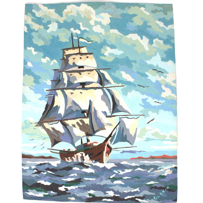 Paint by Number, Clipper Ship Sailboat, Craft Master, 16 x 12, Vintage