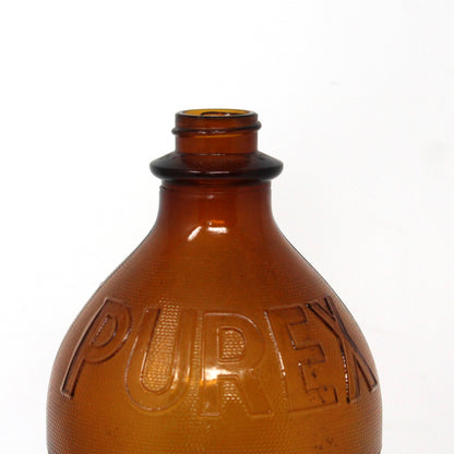 Bottle, Purex, Duraglas Brown Glass, Huntington WV, Vintage