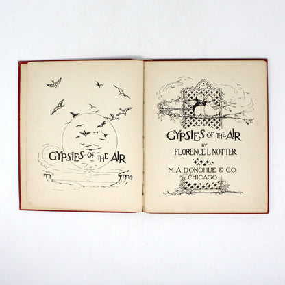 Children's Book, Gypsies of the Air, Florence Notter, MA Donohue & Co, Hardcover, Antique