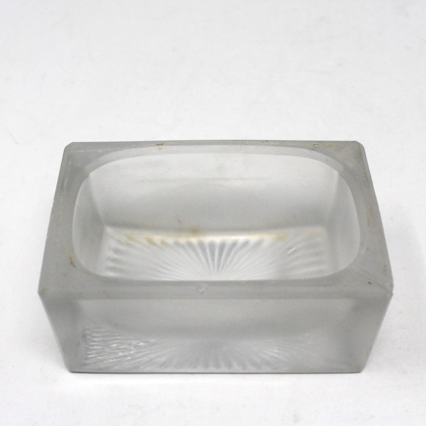 Salt Cellar, Master Salt Dip, Dugan Diamond, Frosted Glass, Antique