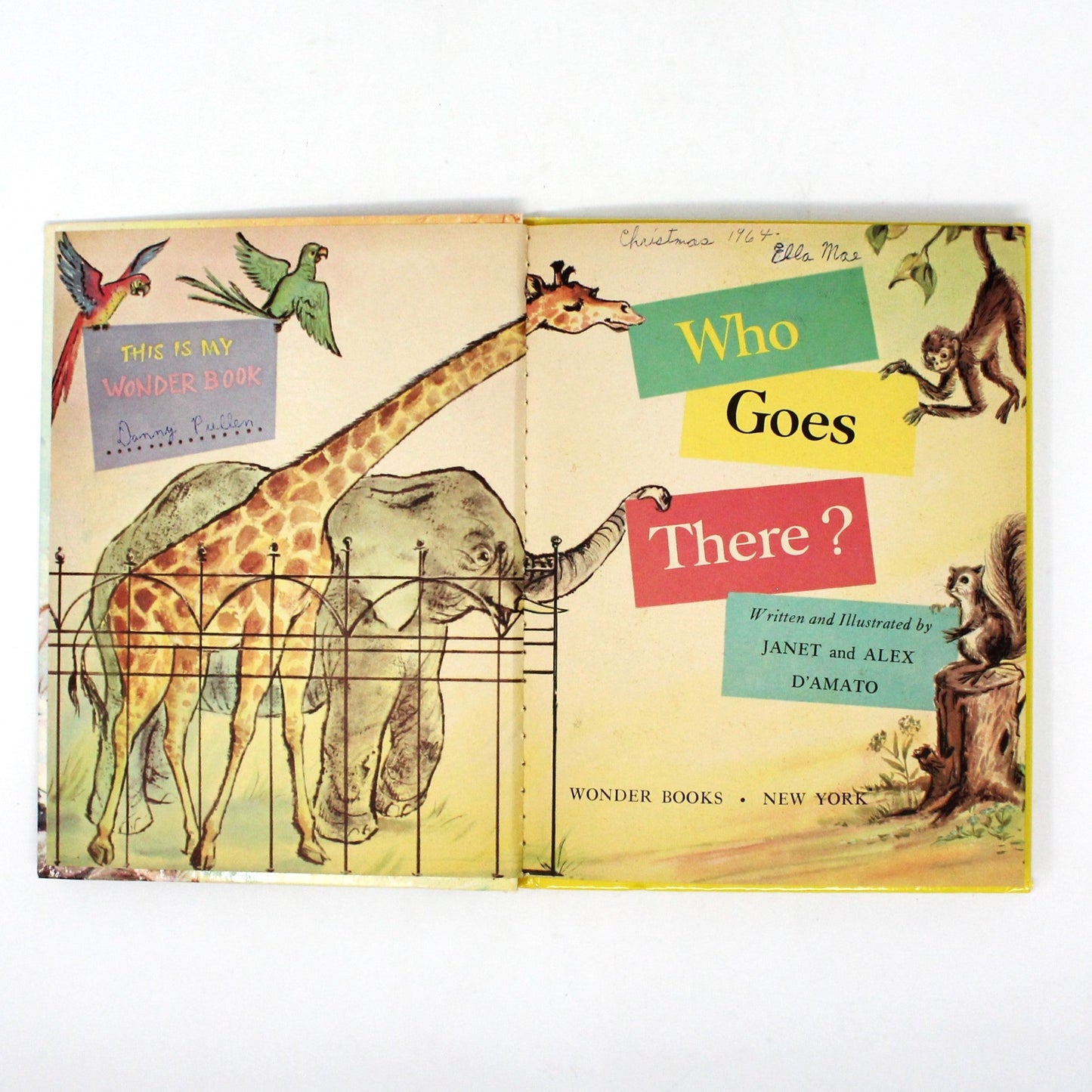 Children's Book, Wonder Books, Who Goes There?, Hardcover, Vintage 1961