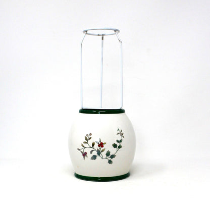 Candle Lamp, Shade / Jar, Pfaltzgraff, Winterberry Votive Lamp, Christmas Holiday