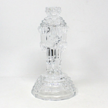 Candle Holder, Christmas Nutcracker, Princess House, St. George Crystal, Vintage