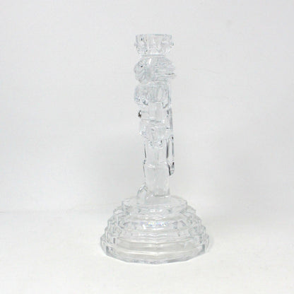 Candle Holder, Christmas Nutcracker, Princess House, St. George Crystal, Vintage