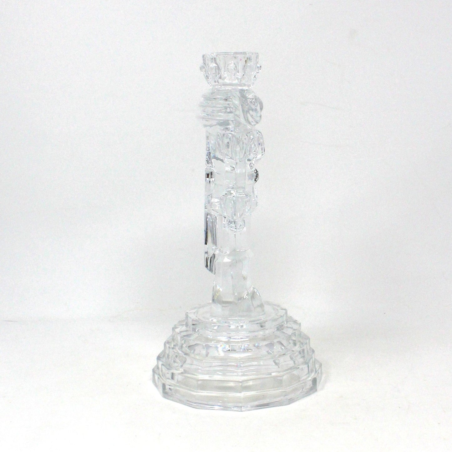 Candle Holder, Christmas Nutcracker, Princess House, St. George Crystal, Vintage