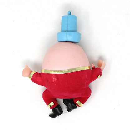 Ornaments, Humpty Dumpty Christmas Ornament, Flocked, Kitsch, Vintage