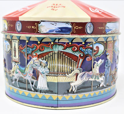 Gift Tin / Cookie Tin, Coca Cola Carousel / Merry Go Round, Tin, Collectible 1997, SOLD