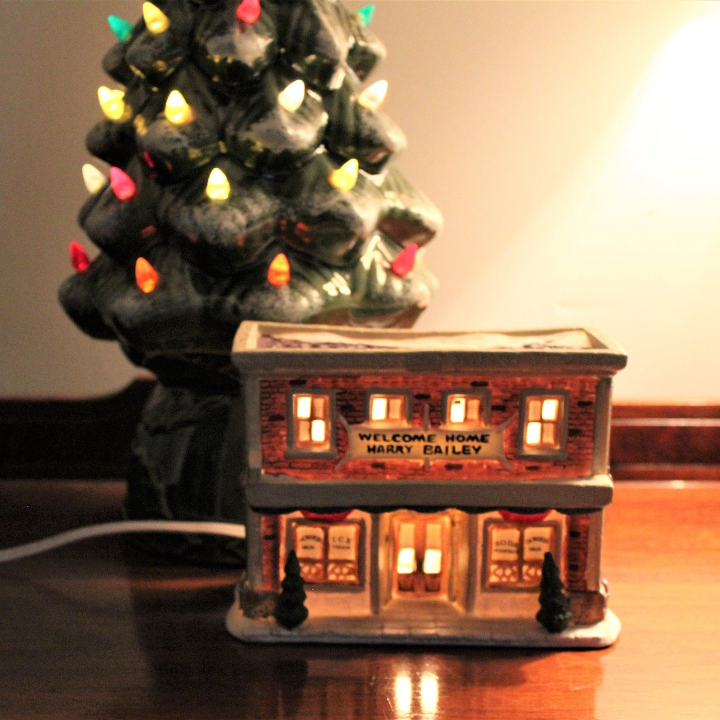 Christmas Village, It's a Wonderful Life, Bedford Falls, Gower Drugstore 1993, SOLD