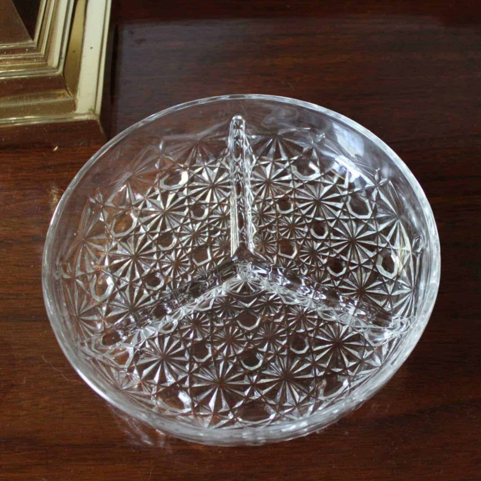 Divided Relish Dish, Daisy and Button, France, Vintage – Antigo Trunk