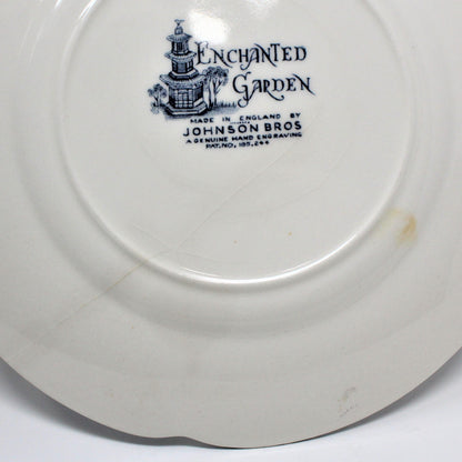 Bread & Butter Plates, Johnson Bros, Enchanted Garden, Vintage England, Set of 6