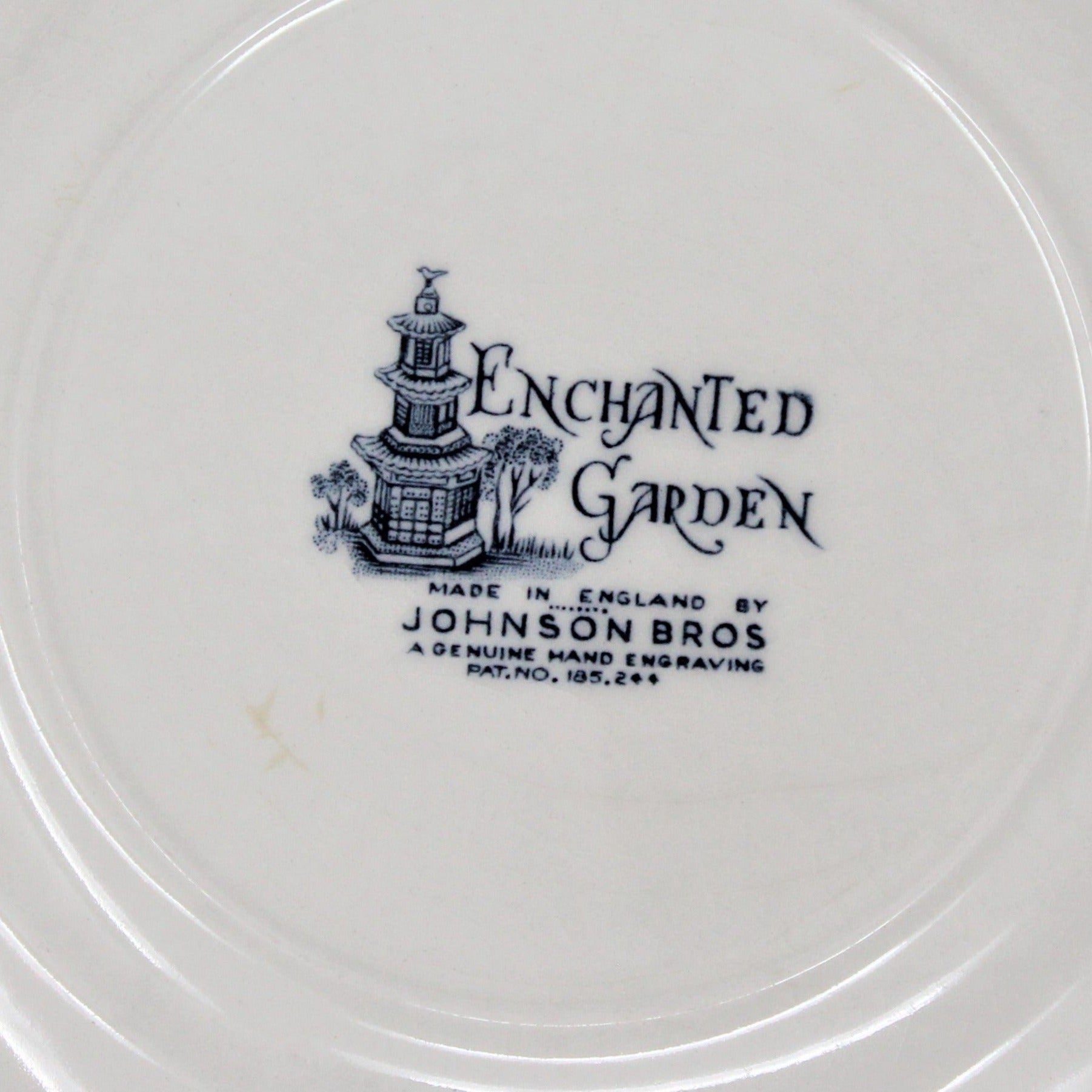 Bread & Butter Plates, Johnson Bros, Enchanted Garden, Vintage