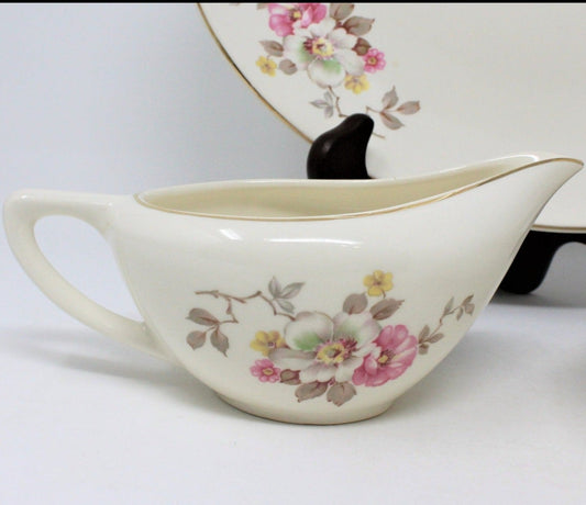 Gravy Boat / Saucière, Edwin Knowles, Blossom Time, Vintage