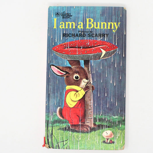 Children's Book, Golden Sturdy Book, I am a Bunny, Richard Scarry, Hardcover, Vintage 1963