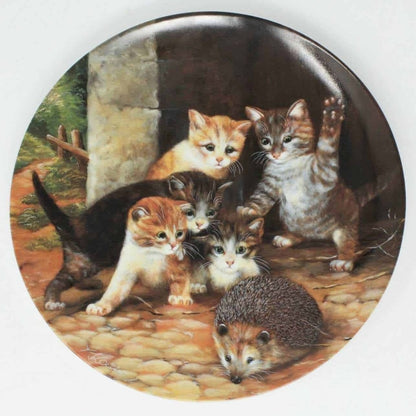 Decorative Plate, Wolfgang Kaiser, Freund oder Feind, (Friend or Foe), Vintage