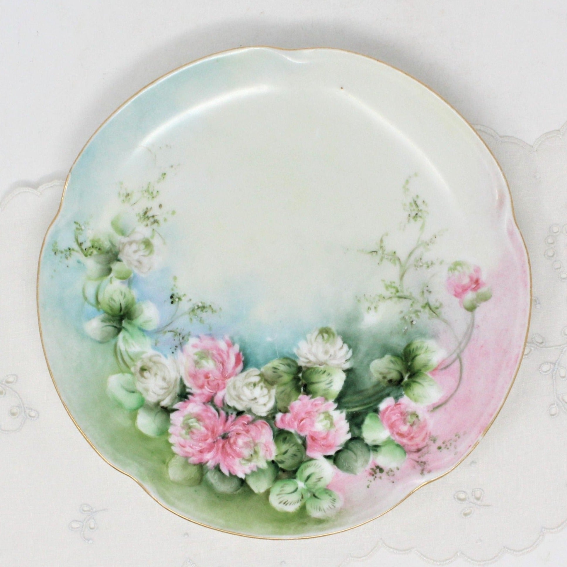 Vintage Continental Porcelaine De France Hand Painted Dish on sale