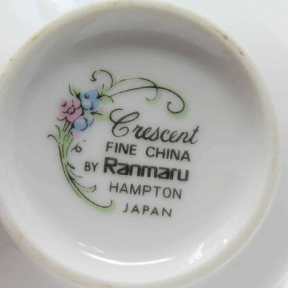 Creamer & Sugar with Lid, Ranmaru, Hampton, Crescent Fine China, Vintage