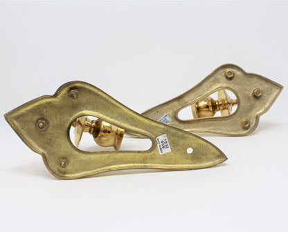 Candle Holders / Sconces, Brass Sconces, Set of 2, Vintage, India