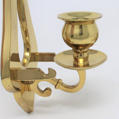 Candle Holders / Sconces, Brass Sconces, Set of 2, Vintage, India