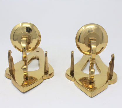 Candle Holders / Sconces, Brass Sconces, Set of 2, Vintage, India