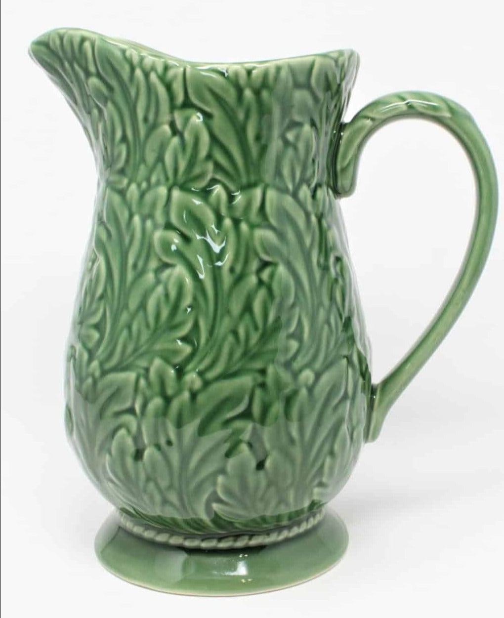 Pitcher Lenox Aerin Lauder Thicket Green Leaves Ceramic