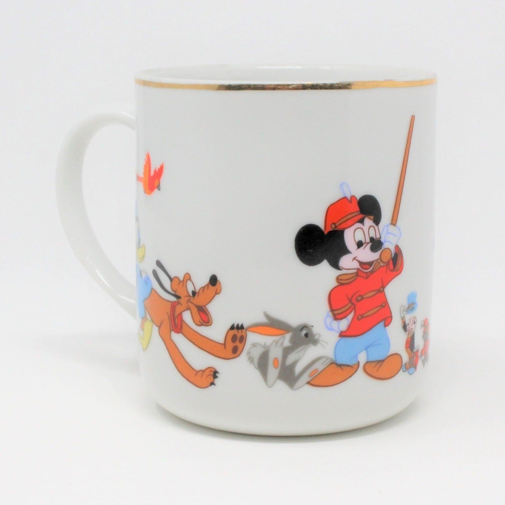 Two Lenox Disney Christmas Mugs Mickey Mouse Made in USA