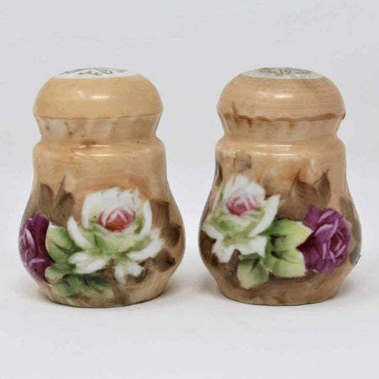 Salt and Pepper Shakers, Lefton, Heritage Brown, Porcelain Japan