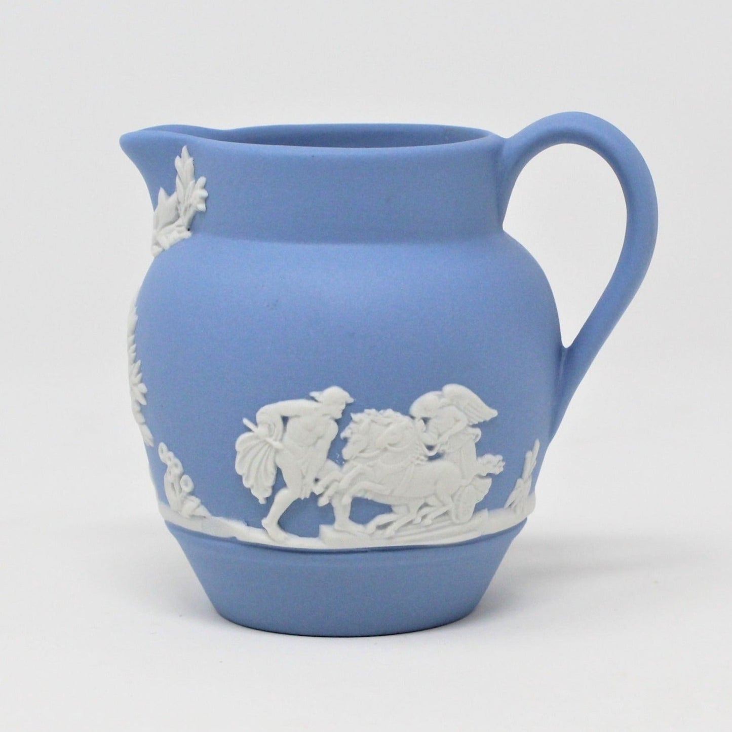 Mini Pitcher, Wedgwood, Blue Jasperware, Vintage 1963