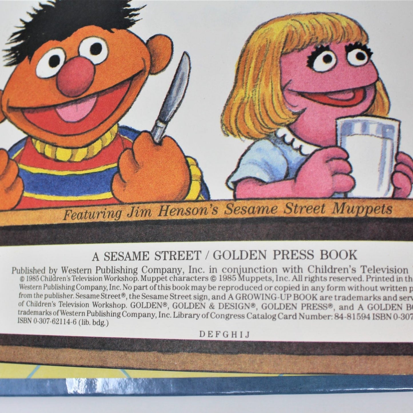 Children's Book, Sesame Street, Bert & the Broken Teapot, Hardcover, Vintage 1985