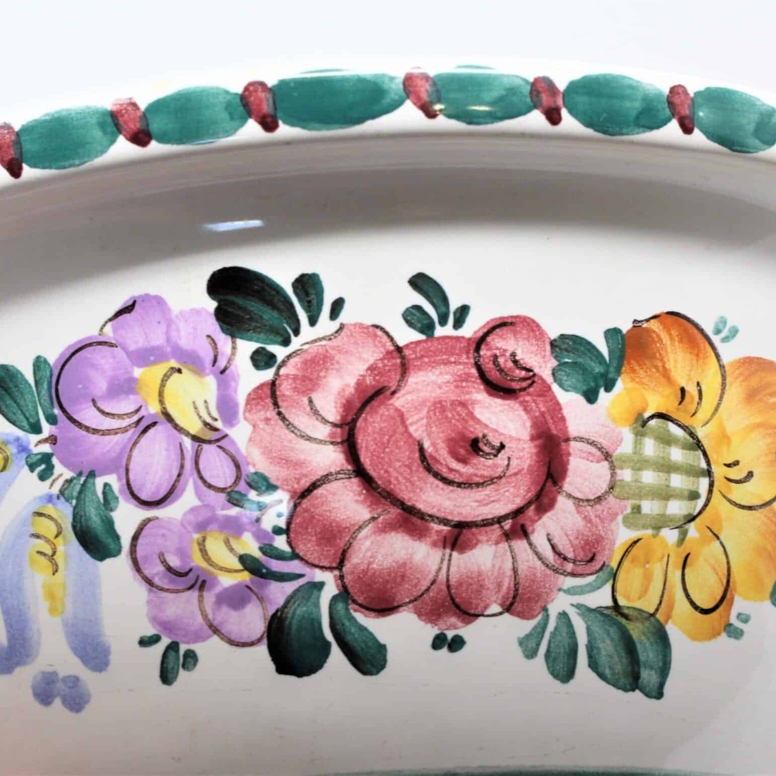 Austrian store Vintage Porcelain Floral Bowl