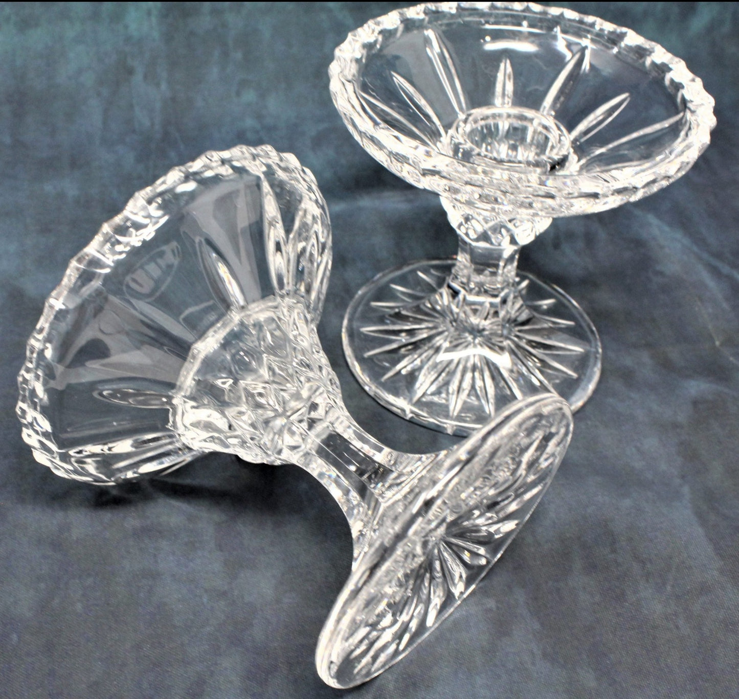 Candle Holders, Nachtmann Bleikristal, Crystal, Set of 2, Vintage